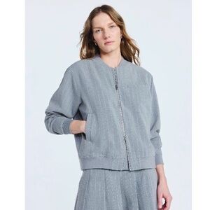 Stylish Gray Bomber Jacket for Women